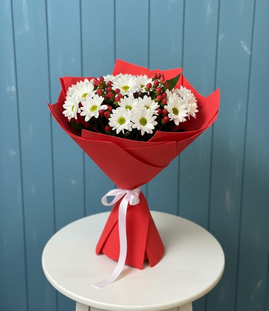 Букет цветов из: Хризантемы в Белоусово