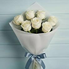 Букет 7 Белых роз Эдлесс Лав #REPLACE_PRED# Белоусово
