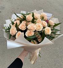 Букет Кремовые розы Латте в Белоусово