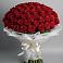 Букет 101 Красная роза Блэк Мэджик в Белоусово