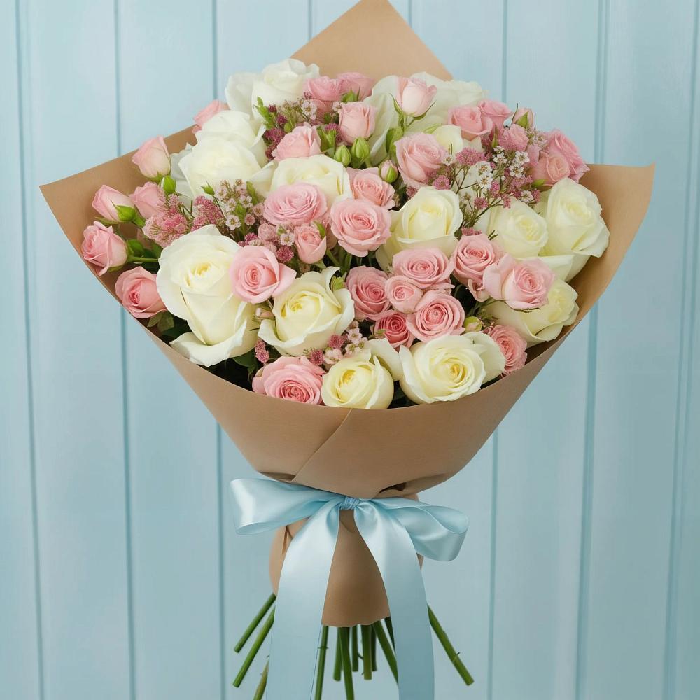 Букет цветов из: Розы в Белоусово