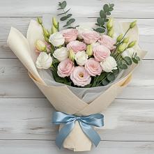 Букет цветов из:  Лизиантусы в Белоусово