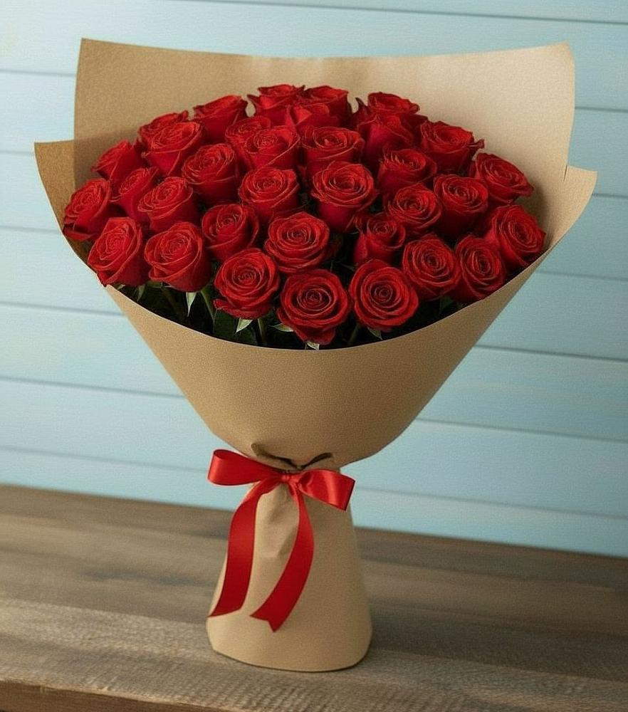 Букет Красные розы Милано в Белоусово