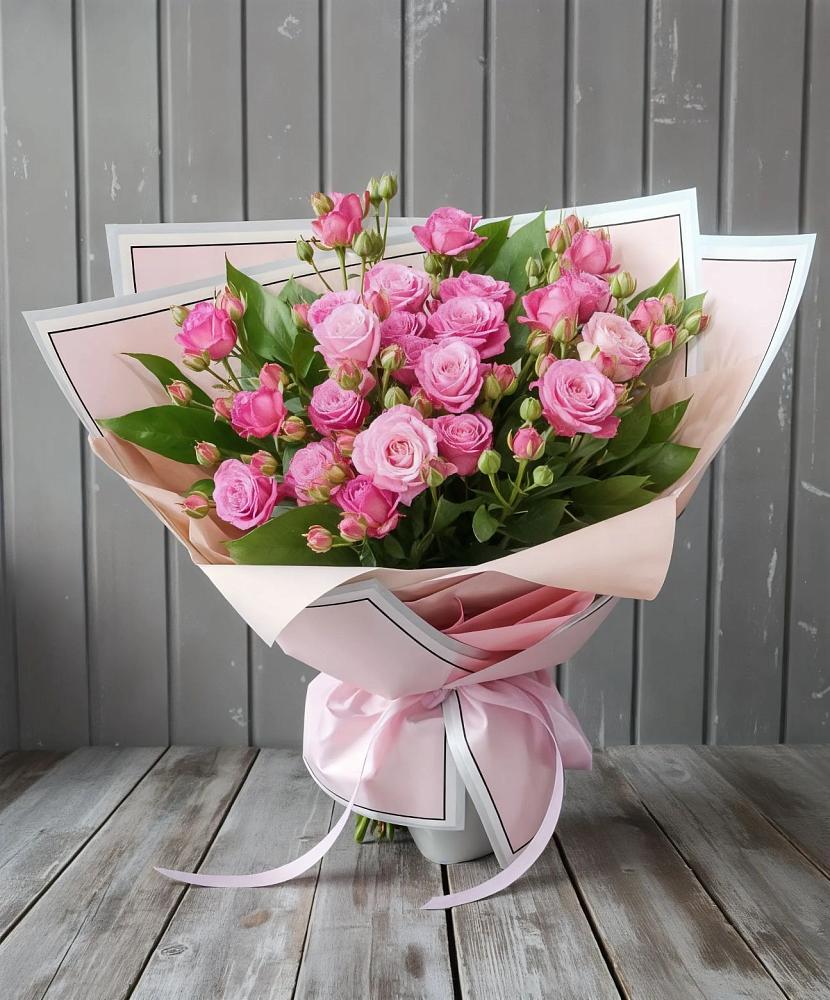 Букет Розовый кустик в Белоусово