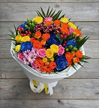 Букет цветов из:  Розы и Хризантемы #REPLACE_PRED# Белоусово
