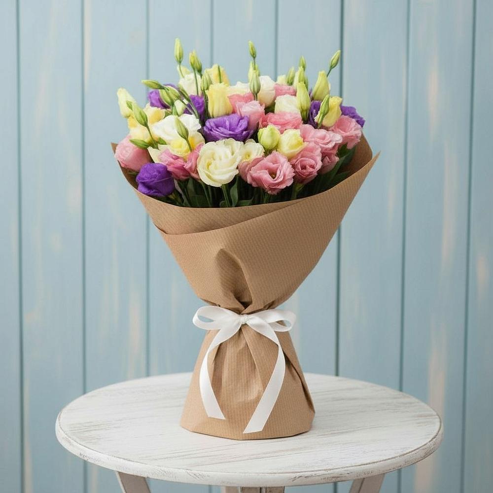 Букет цветов из: Лизиантусы в Белоусово