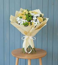 Букет цветов из:  Хризантемы и Розы #REPLACE_PRED# Белоусово