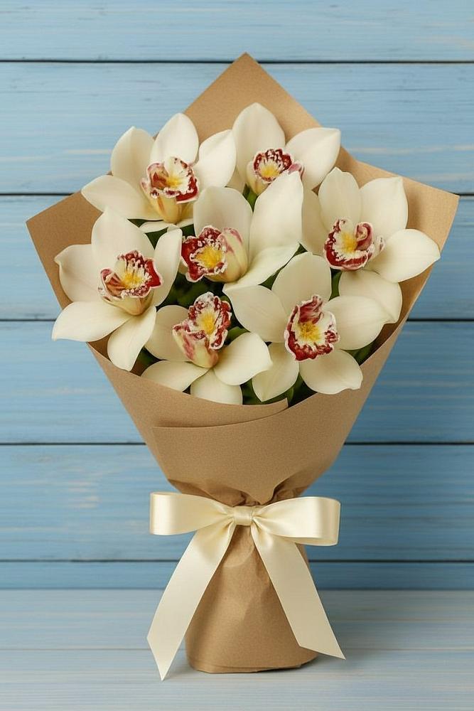 Букет цветов из: Орхидеи и Розы в Белоусово