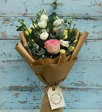 Букет цветов из:  Розы и Лизиантусы #REPLACE_PRED# Белоусово