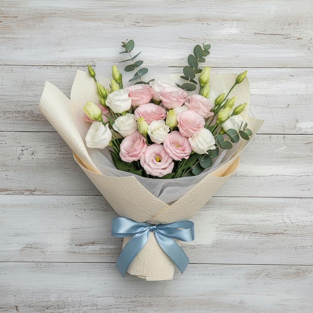 Букет цветов из: Лизиантусы в Белоусово